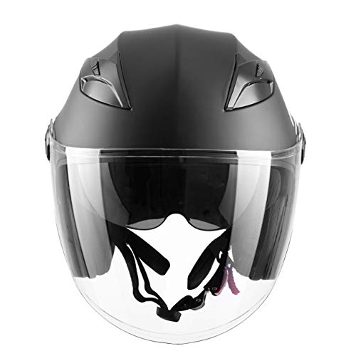 Westt Jet · Casco Jet Moto Nero Opaco Doppia