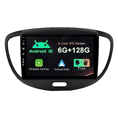 SXAUTO Autoradio Android 14 Per Hyundai I10 (2007-2013) - 9 Pollici 2 Din Con GPS, CarPlay Wireless, DAB, Telecamera Posteriore - 2