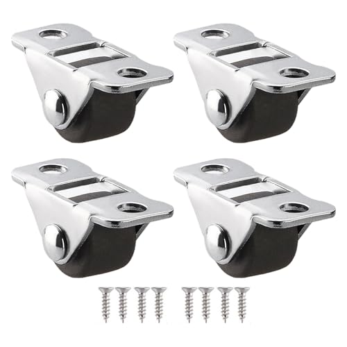 4pcs Small Furniture Rollers with Strong Load Capacity Rubber Wheel Upgrades for Easy Relocation of Tables & Cabinets