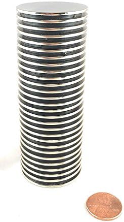 Manic Magnets 1.5" x 1/16" Disc Magnets (Pack of 28) Rare Earth Neodymium N35 - Our Magnets are Crazy Strong!