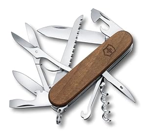 Victorinox Huntsman Nussbaumholz Schweizer Taschenmesser