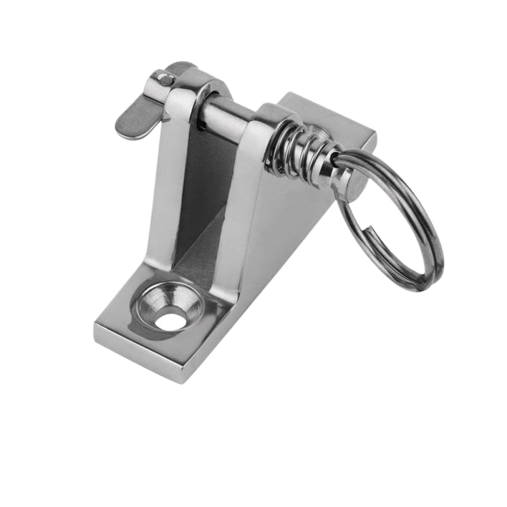 Fwzoogpda Onecolor Alastin Bimini 90° Deck Hinge With Pin And Ring 316 Stainless Steel Marine Boat Hinge Mount Fitting Hardware