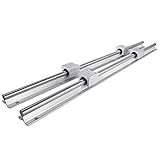 【EINFACHE MONTAGE】 - Stützschienen aus Aluminiumlegierung mit vorgebohrten Löchern sind einfach zu installieren. Die lineare optische Achse aus Edelstahl kann die lineare Bewegung des Lagers steuern. Dieses Produkt ist einfach zu installieren und erfordert keine Wartung.