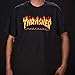 Thrasher Magazine Flame Black Men's Short Sleeve T-Shirt - Medium