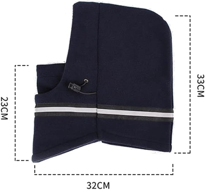Winter Balaclava High Visibility Polar Fleece Ski Face Mask Men Reflective Windproof Fleece Hat Neck Head Warmer Ski Mask - Image 2