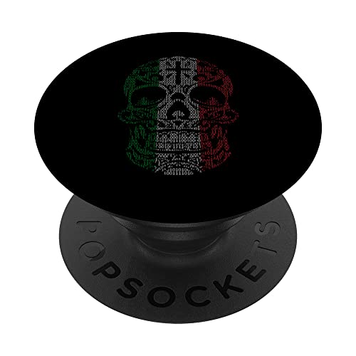 Mexican Sugar Skull Pride Calavera Day Dead Cinco De Mayo PopSockets Swappable PopGrip, Black