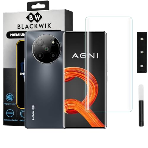 Image of Blackwik UV Curved Tempered Glass for Lava Agni 2 | 1-Pack