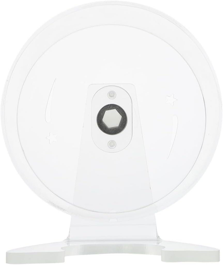 Totority Quiet Transparent Hamster Exercise Wheel with Stand Small Animal Running for Gerbils Mice and Dwarf Hamsters Spacious Ergonomic Design for Healthy Activity