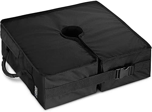Rhino Square Umbrella Base Weight, 18" ~ Fits Any Offset, Cantilever & Any Outdoor Patio Umbrella Stand ~ Easy Set up (Side-Slot Opening)