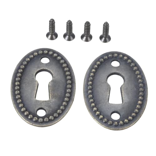 20/10/2 Pcs Antique Bronze Color Oval Shape Carved Hollow Connectors Jewelry Furniture Hardware(20pcs)
