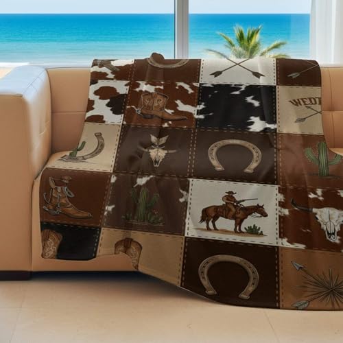 Couverture patchwork style occidental idéale pour le canapé - 5