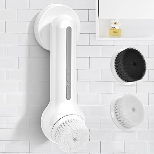 Brosse Nettoyante Visage Électrique,TOUCHBeauty Rotative Faciale Brosse Etanche avec 2 Têtes de Brosse Exfoliante, 6 Vitesses,Rechargeable,Soins Nettoyage en Profondeur, Exfoliant AG-1766