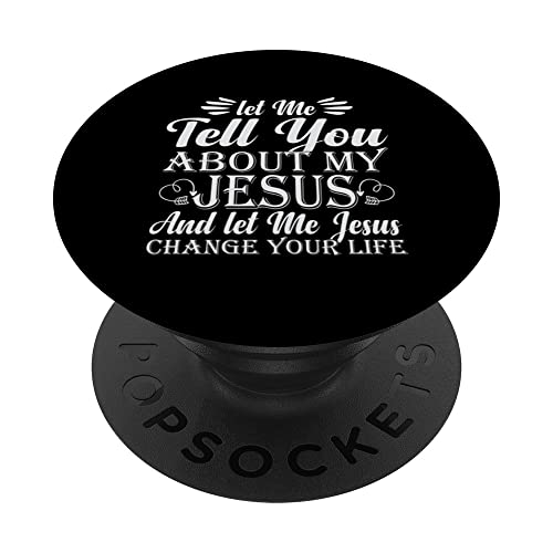 jesus is king tee jesus facts tee jesus loves you PopSockets Swappable PopGrip, Black
