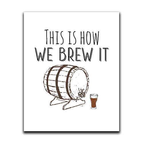 Moonlight Makers Funny Wall Decor With Sayings, This Is How We Brew It, Funny Wall Art, Room Decor for Bedroom, Bathroom, Kitchen, Office, Living Room, Apartment, and Dorm Room (8