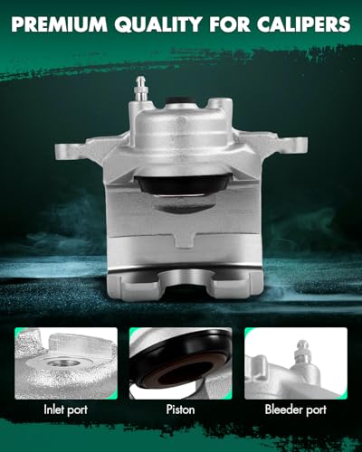 Image of SCITOO 185329 Front Left Disc Brake Caliper Assembly Without Bracket For Buick For Encore /For Verano,For Chevy For Cruze /For Orlando /For Trax /For Volt