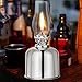 Produktbild Petroleumlampe Öllampe Laterne Metall Glas Drehfassung Retro-Öllampe Innen Outdoor Spiegelkerosenlampe Innenbereich Winddicht Öllampe Antike Vintage Notlicht Transparentes Kerosinlaterne Glassilbrig