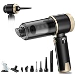 MZGO 4-in-1 Handheld Vacuum Cleaner 22000Pa,6000mAh Cordless Car Vacuum cleaner with 130,000 RPM Brushless Motor,Upgraded Dust Cup & LED Display,Blow/Inflate/Deflate Function for Home Car Cleaning