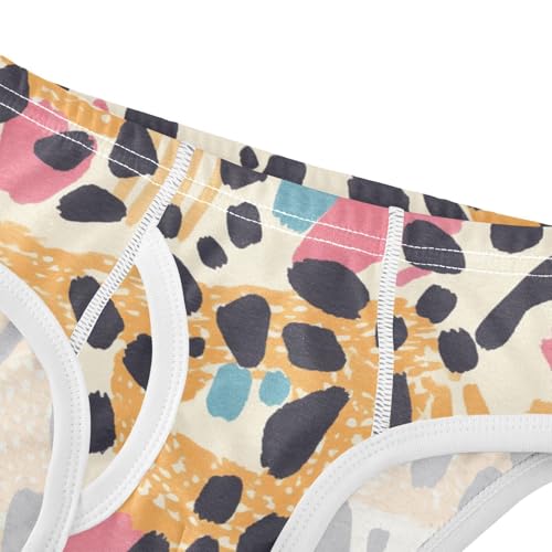 KLL Abstract Leopard Cheetah Skin Shapes Boys Toddler Cotton Briefs Cute Children Panties4