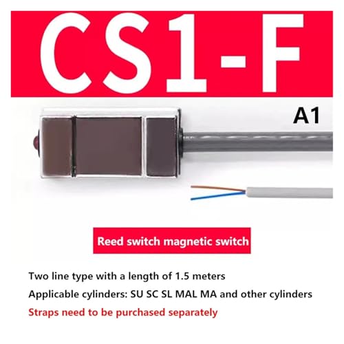 Sensor de interruptor de láminas CS1-F para cilindro neumático e interruptor magnético 2