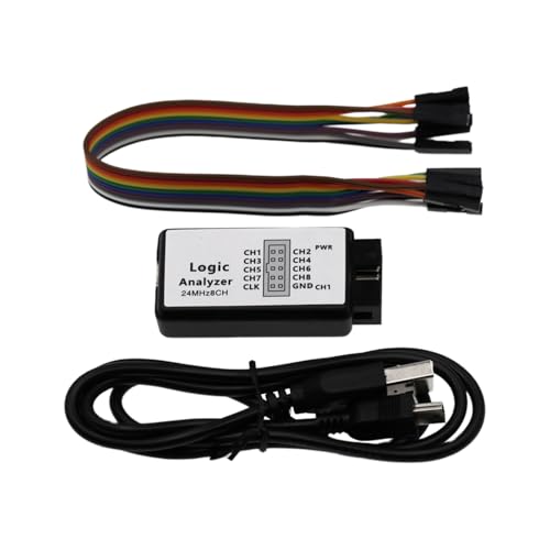 Guaber - Dispositif D'analyseurs De Logiques USB 24 MHz Entrée Canal Appropriée Pour Les Tests Circuit Laboratoire Et Les Objectifs Éducatifs Test Tester Triggers Modèle