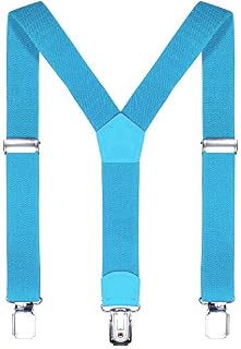 DonDon Boys Braces Suspenders 2 cm 0.79" wide adjustable in length for a height of 80 cm 31.49" to 110 cm 43.31" or 1  5 years