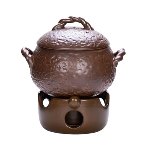 Marmite à soupe en céramique avec socle pour servir chaud sans brûler la table