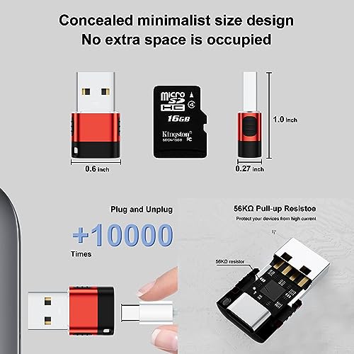 USB to USB C Adapter Multi Color 8-Pack, USB-C Female USB-A Male Adapter, USB-A Charger Type-C Cable Converter for iPhone 17 16 15 14 Plus Pro Max, iPad Pro Air 4 Mini 6, Samsung S25 S24 S23 by BaseNew - Image 8