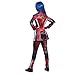 Evie Descendants 3 Deluxe Girls Costume, Official Disney Descendants Costume Jumpsuit, Child Size Medium (7-8)