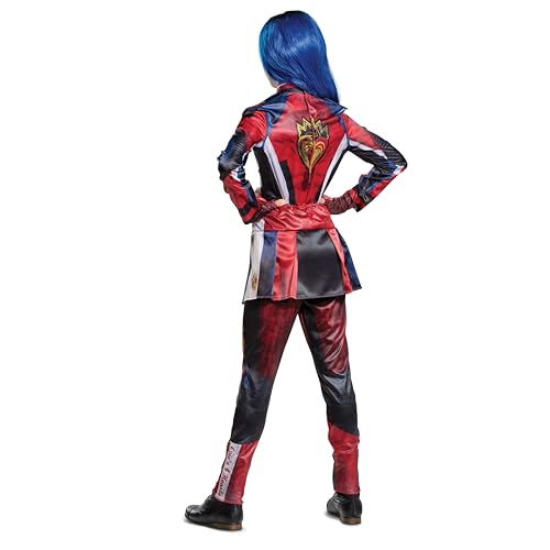 Evie Descendants 3 Deluxe Girls Costume, Official Disney Descendants Costume Jumpsuit