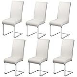 Sedie Moderne: venduto in un set di 6 pezzi sedie da pranzo per costruire una cucina o sala da riunioni moderna e elegante, dimensioni della sedia: 41,5 x 53,5 x 103,5 cm, per i dettagli vedi la immagine