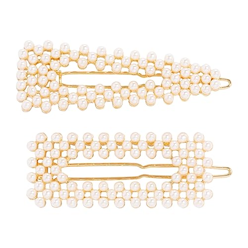 Accesorios para el pelo L. Erickson Pearl Tige en crema con diseño de bolas decorativas