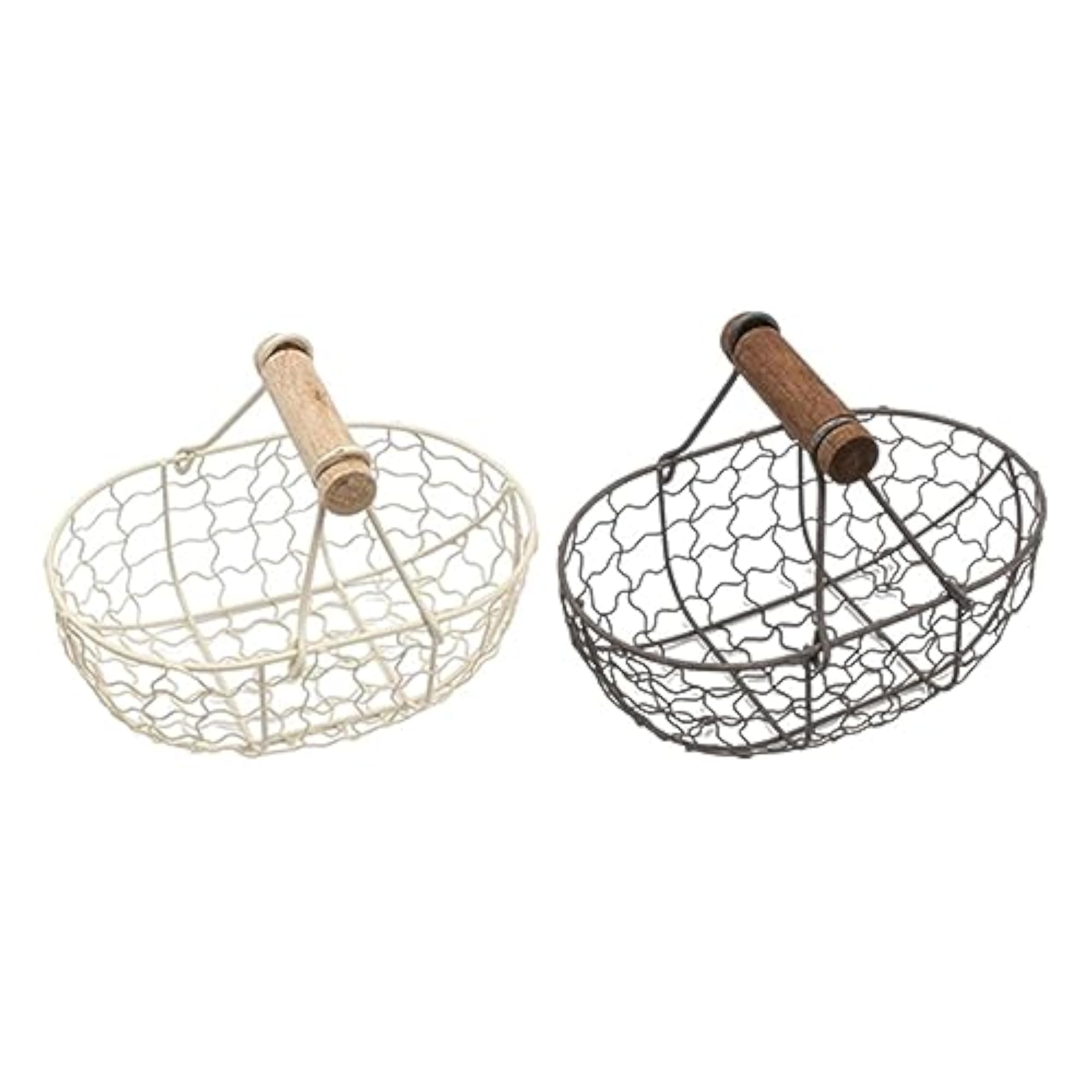 Metal Bread Storage Organizer Basket, Fruit Serving Basket