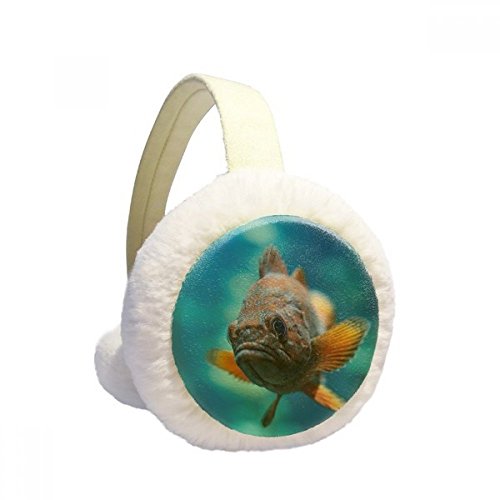 Orejeras de invierno peces tropicales felpa plegable abrigo orejas organismo marino
