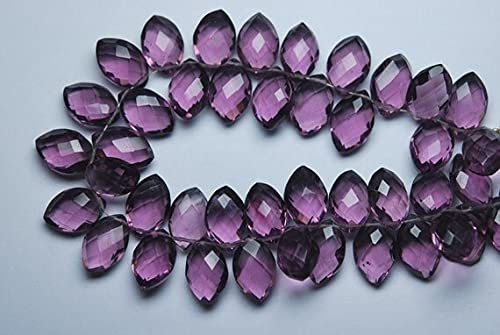 Kunzite pink quartz en briolettes marquise de qualité supérieure
