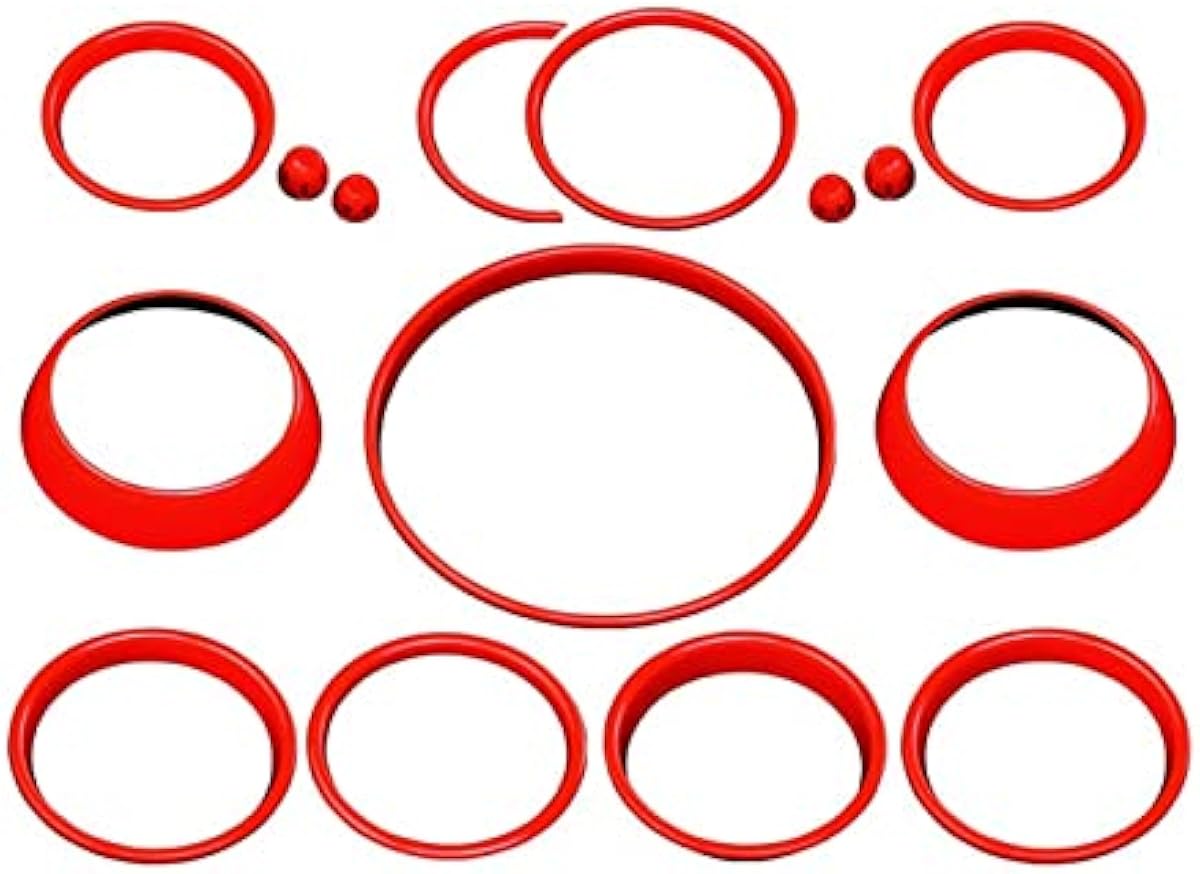 正規商品販売店 車の装飾 に適用するmini Cooper F55 F56f57ギアノブリングカバートリムステッカーカーインテリアアクセサリー用 Color 赤 セール直営店 Www Civilittee Hu Com