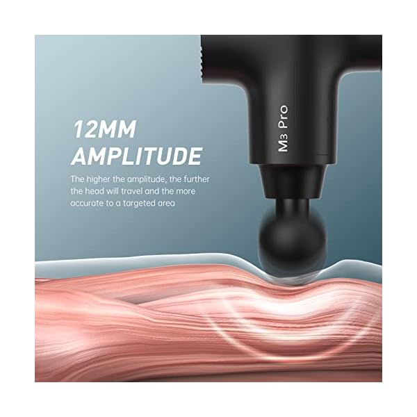 Opove M3 Pro 2 Massage Gun Deep Tissue for Workout Recovery, Black - Image 2