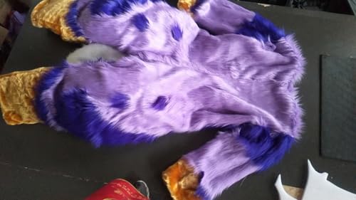 New Purple Bunny Fox Cat Puppy Suit Animal Fursuit Costume Party Furry Costumes Adult Size XXS