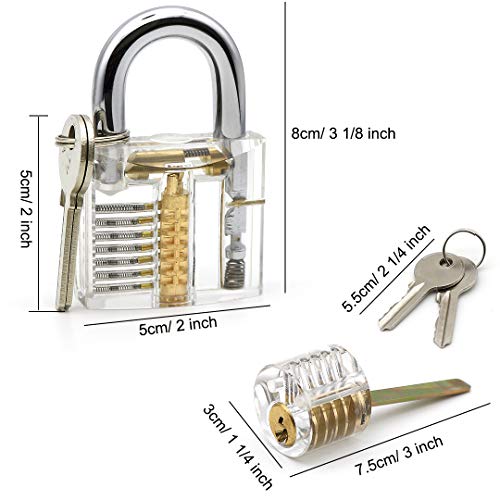 Professional Practice Tool Lockset, Set with 3 Locks 17 pcs Tools - Thumbnail 2