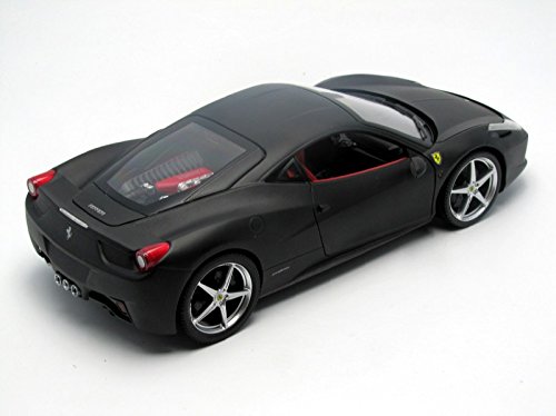 Hot Wheels 1:18 Ferrari 458 Italia schwarz MATT: Amazon.de: Spielzeug