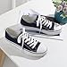 JUDIS Women's Classic Lace Up Casual Canvas Shoes Low Top Fashion Tennis Walking Sneakers Navy