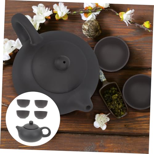 Juego de té de arcilla Kung Fu con servicio delicado para hogar y reuniones 4