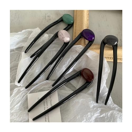 Épingle à cheveux accessoires filles tempérament pierres couleur