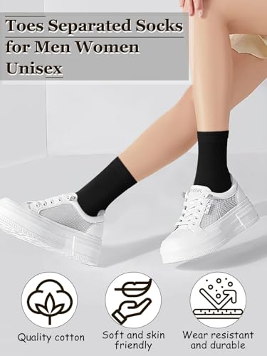 Image of 6 Pairs Japanese Toes Separated Socks for Men Women Unisex