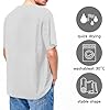 Mens T-Shirts Comfortable Breathable Summer Crew Neck Cotton T-Shirt for Men 18th Birthday Gift Tops, Size: S to 2XL（Grey） #2