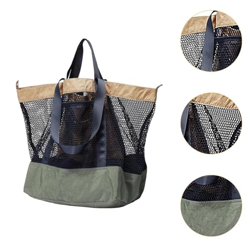 Mesh Beach Bag Travel Handbag Convenient for Women Men Large Beach Tote Shoulder Bag for Vacation Outdoor Swimming3