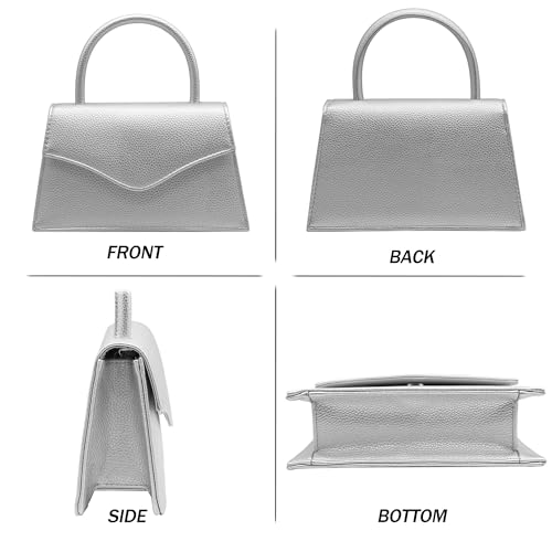 Image of Women's Evening Bag Bridal Party Clutch Purses Cocktail Prom Handbags with Patent Leather