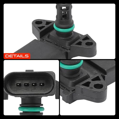 Frankberg Saugrohrdrucksensor Kompatibel mit Golf IV 1J1 1997-2005 Saugrohrsensor Polo 9N 2001-2009 Ladedruckgeber A4 8E2 B6 2002-2004 Fabia II 542 2006-2014 Octavi.a I 1998-2010 Replace# 036906051