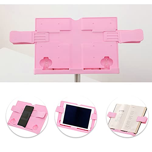 Soporte de libro con altura ajustable y panel desmontable para tableta 4