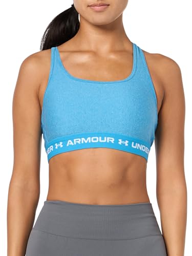 Under Armour Women's Crossback Mid Impact Heather Sports Bra