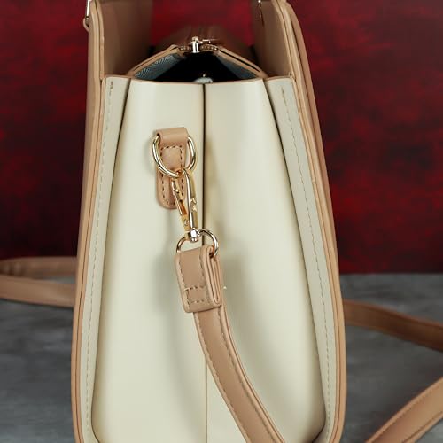Image of NFI essentials Satchel Bags Ladies Purse Handbag Premium Women Shoulder Travel Bag for Work Gifts for Wife /Mother /Sister Stylish Office College Party Bag